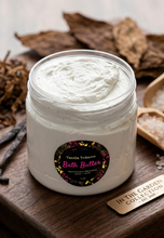 Load image into Gallery viewer, Sweet Vanilla Tobacco Bath Butter – Whipped Soap &amp; Moisturizer
